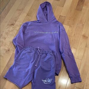 Boys Lie Purple Hoodie and Shorts Set